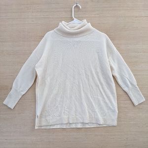 Joie Turtleneck Sweater Women's XS Ivory Beige Long Sleeve Cashmere Wool 2.2881